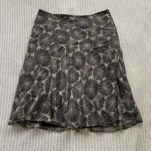 Rafaella 100% Silk Floral Whimsigoth Skirt